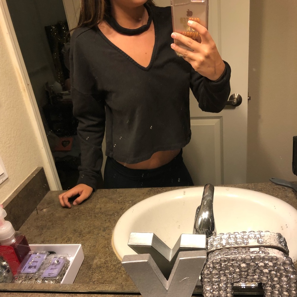 SALE! PacSun Black choker sweater